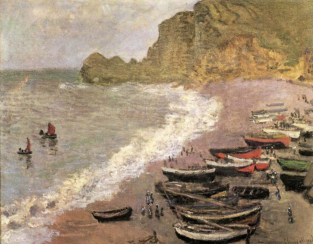 Beach at Etretat
